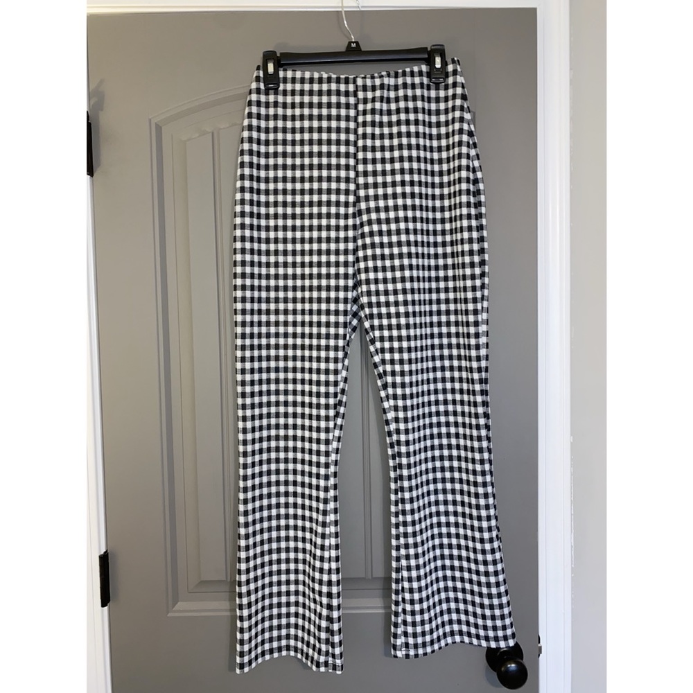 COPY - UO Plaid Flare Stretch Pants